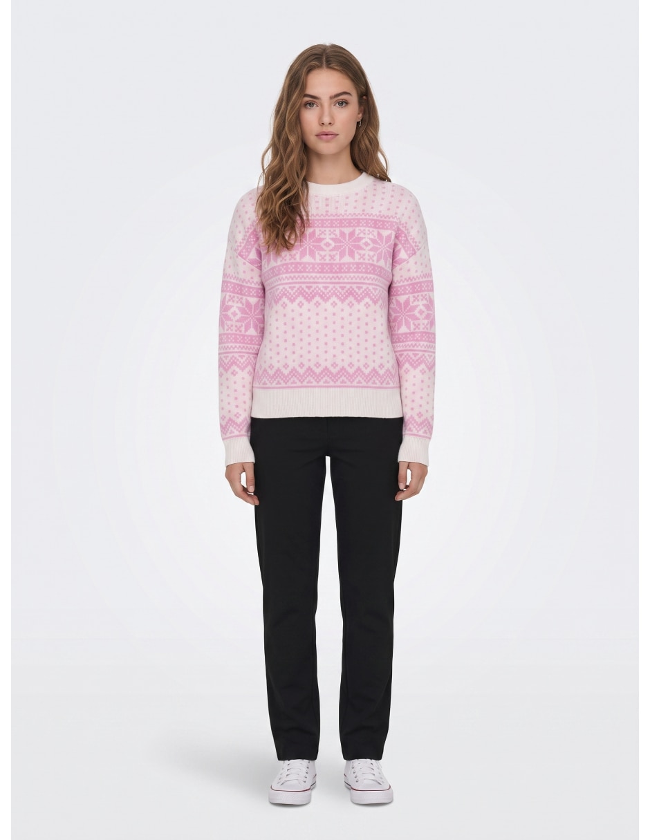 Suéter cuello redondo para mujer 4