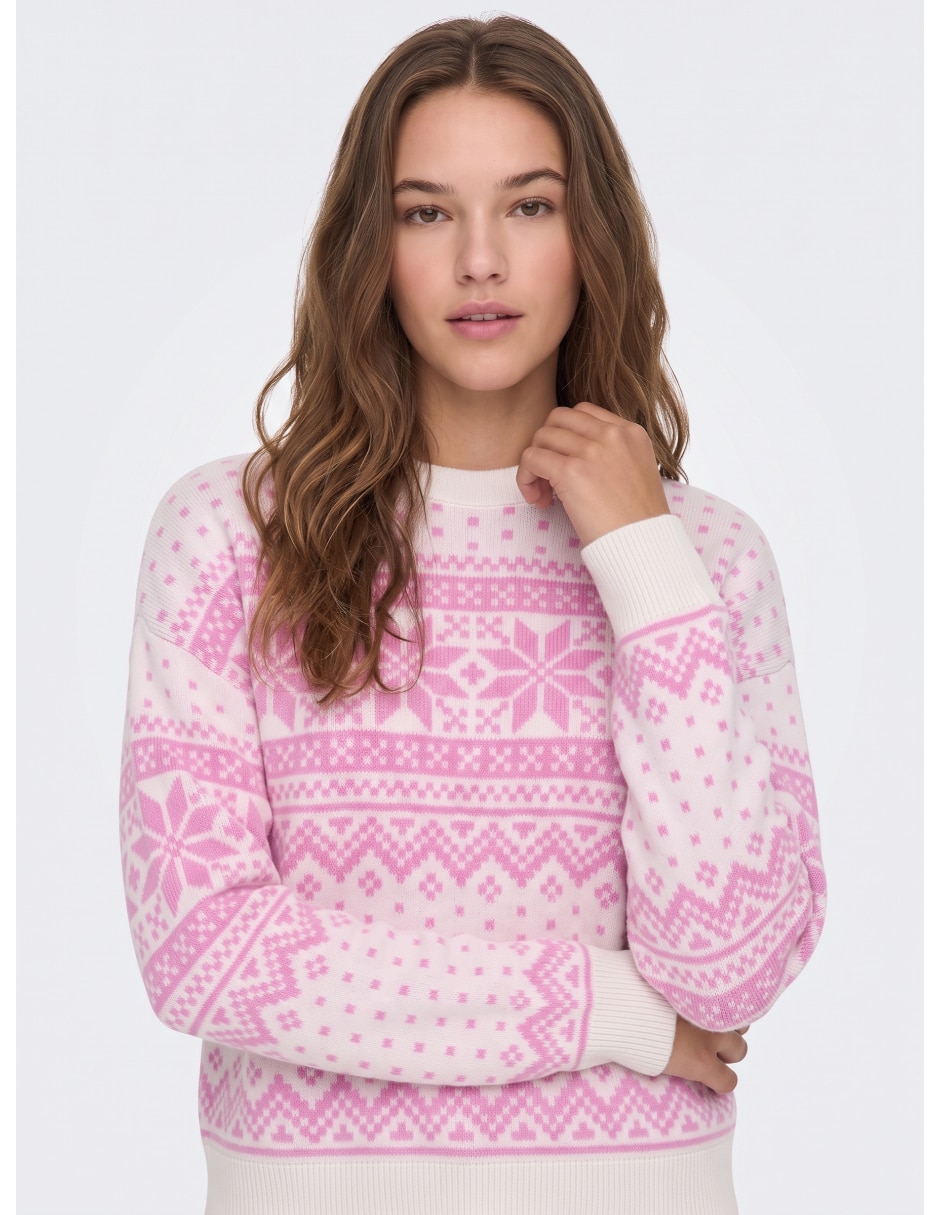 Suéter cuello redondo para mujer 2