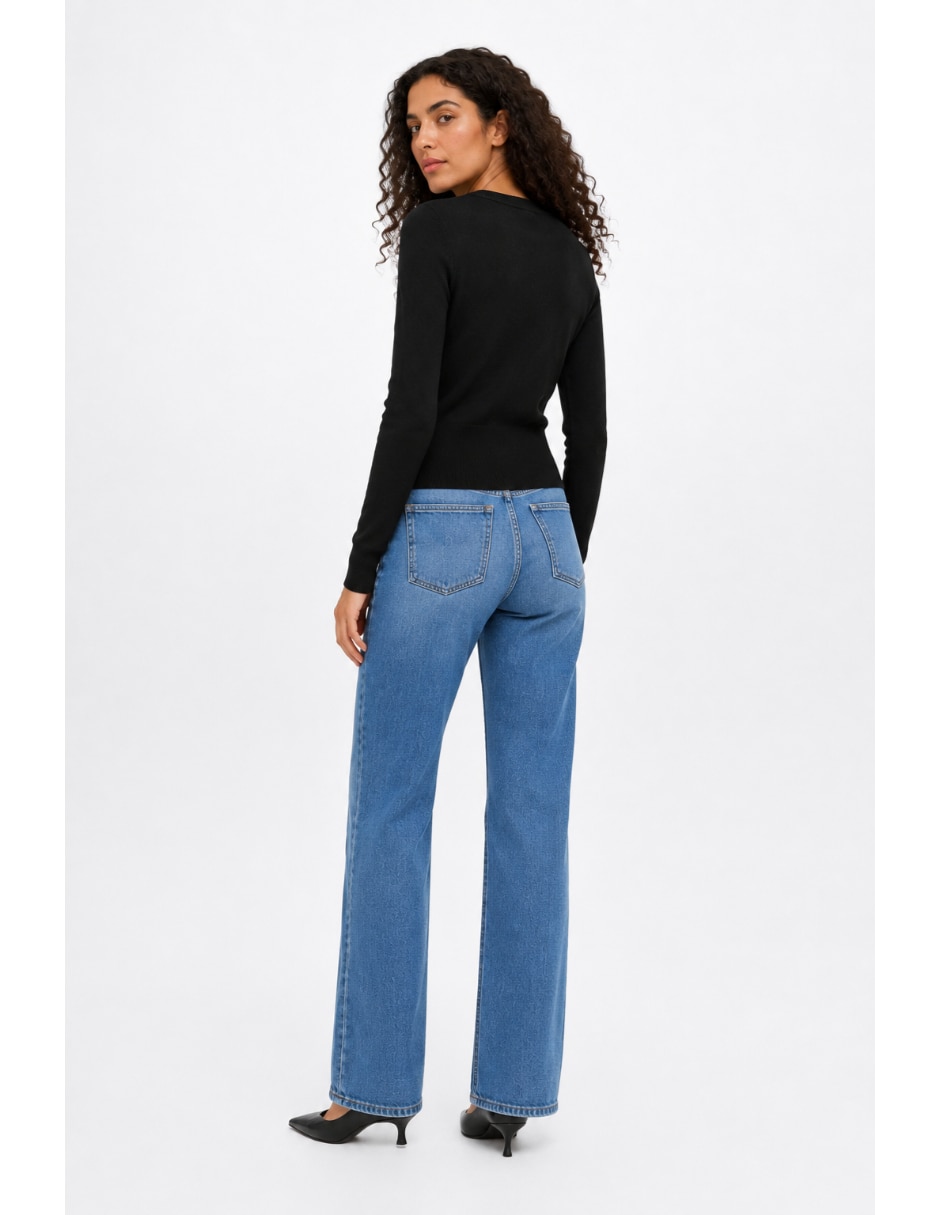 Suéter cuello redondo para mujer 4