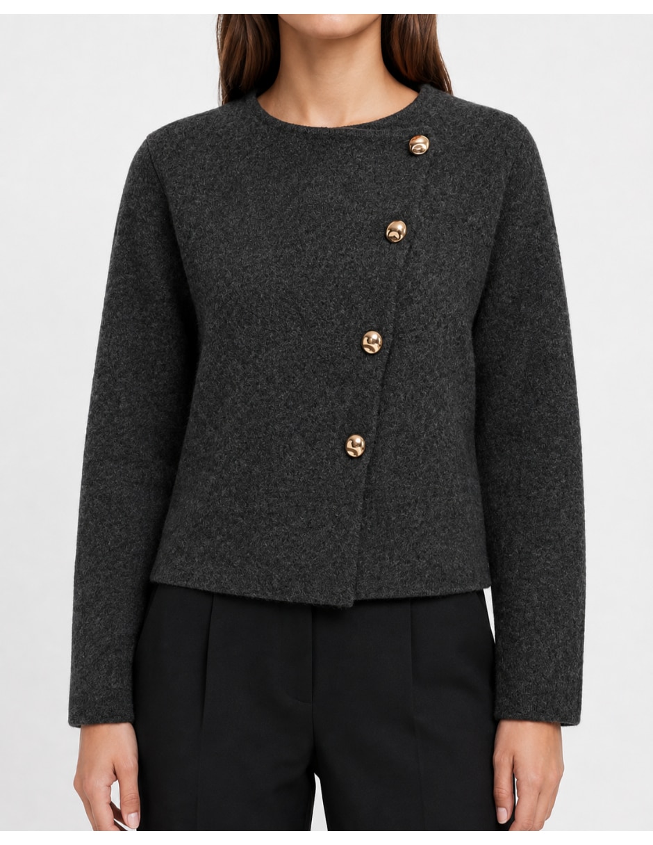 Suéter cuello redondo para mujer