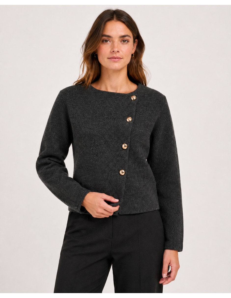 Suéter cuello redondo para mujer 3