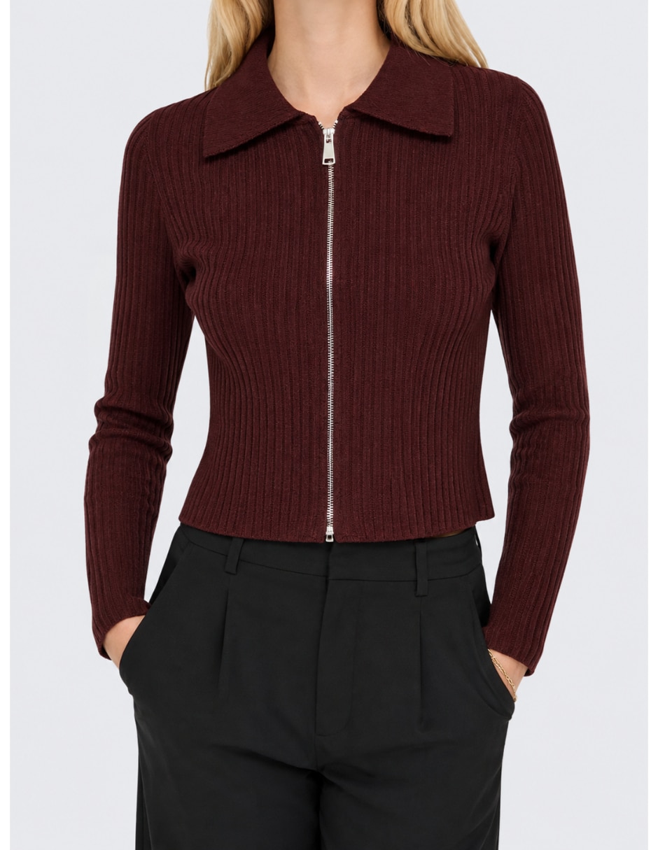 Suéter cuello polo para mujer Suéter cuello polo para mujer