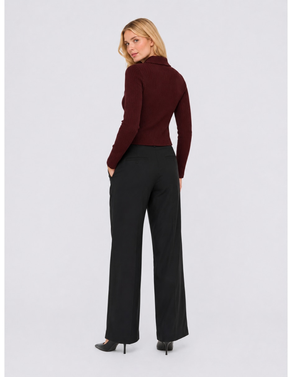 Suéter cuello polo para mujer 2