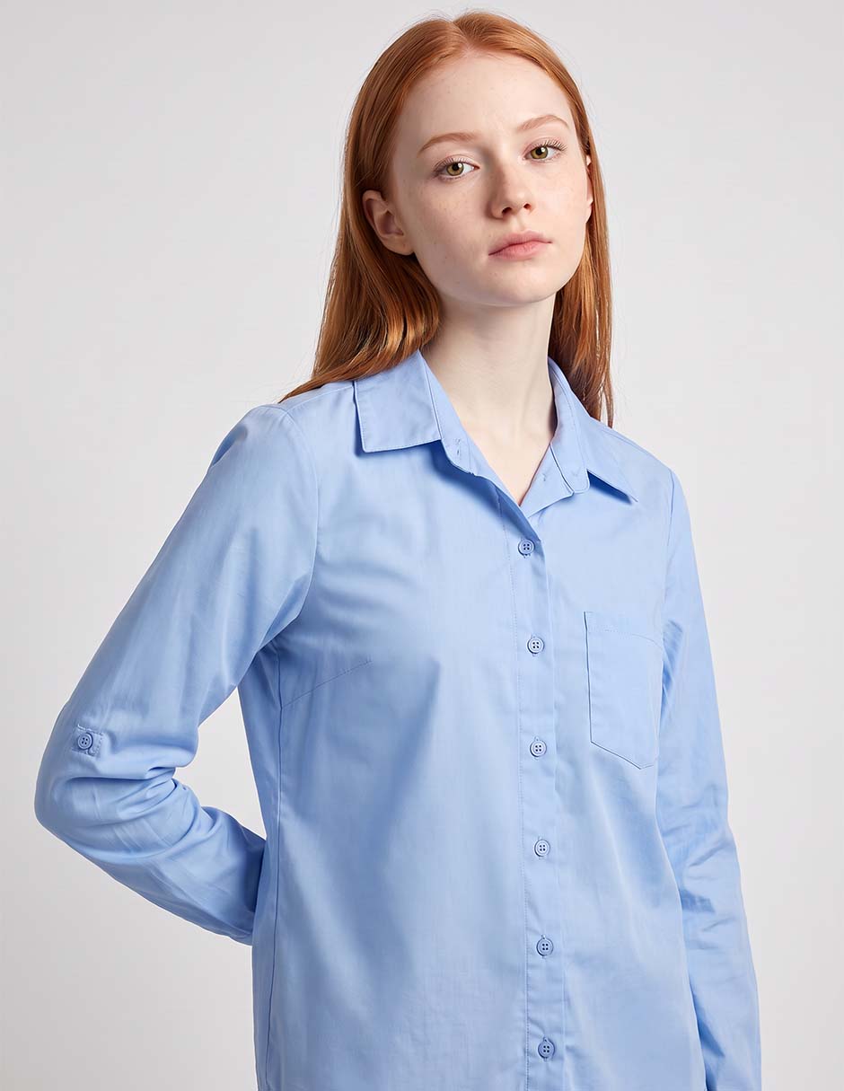 Blusa junior manga larga para mujer 2