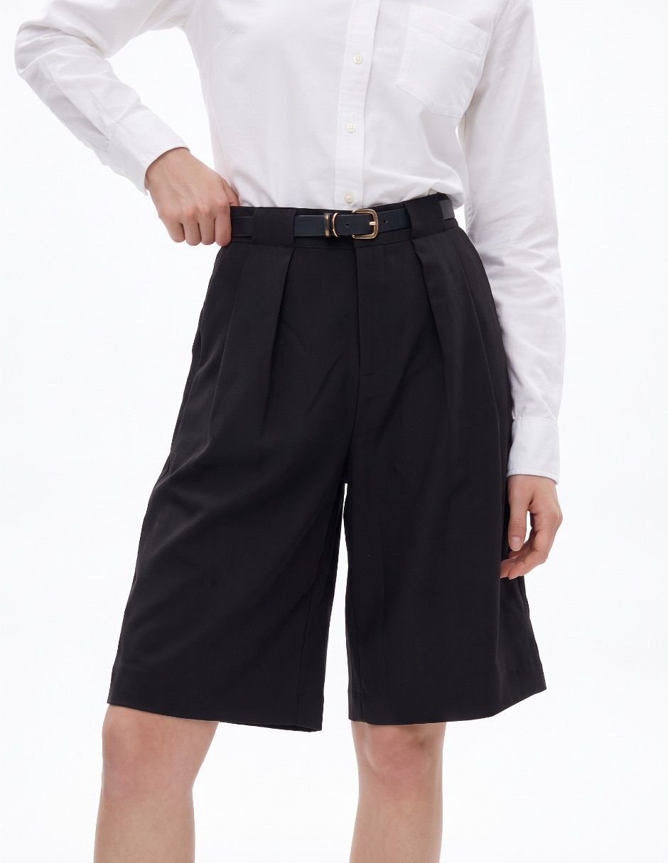 Bermuda sastreada Coffee beanpara mujer 4