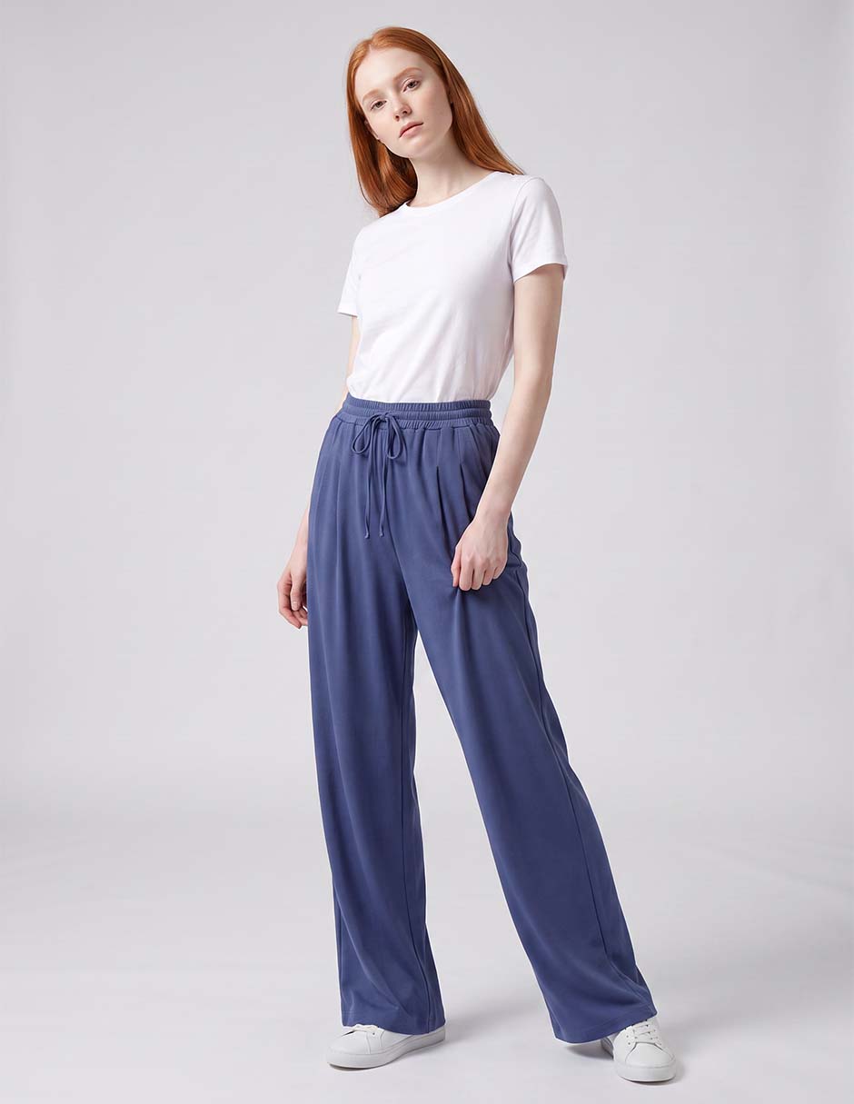 Pants regular con jareta para mujer 3
