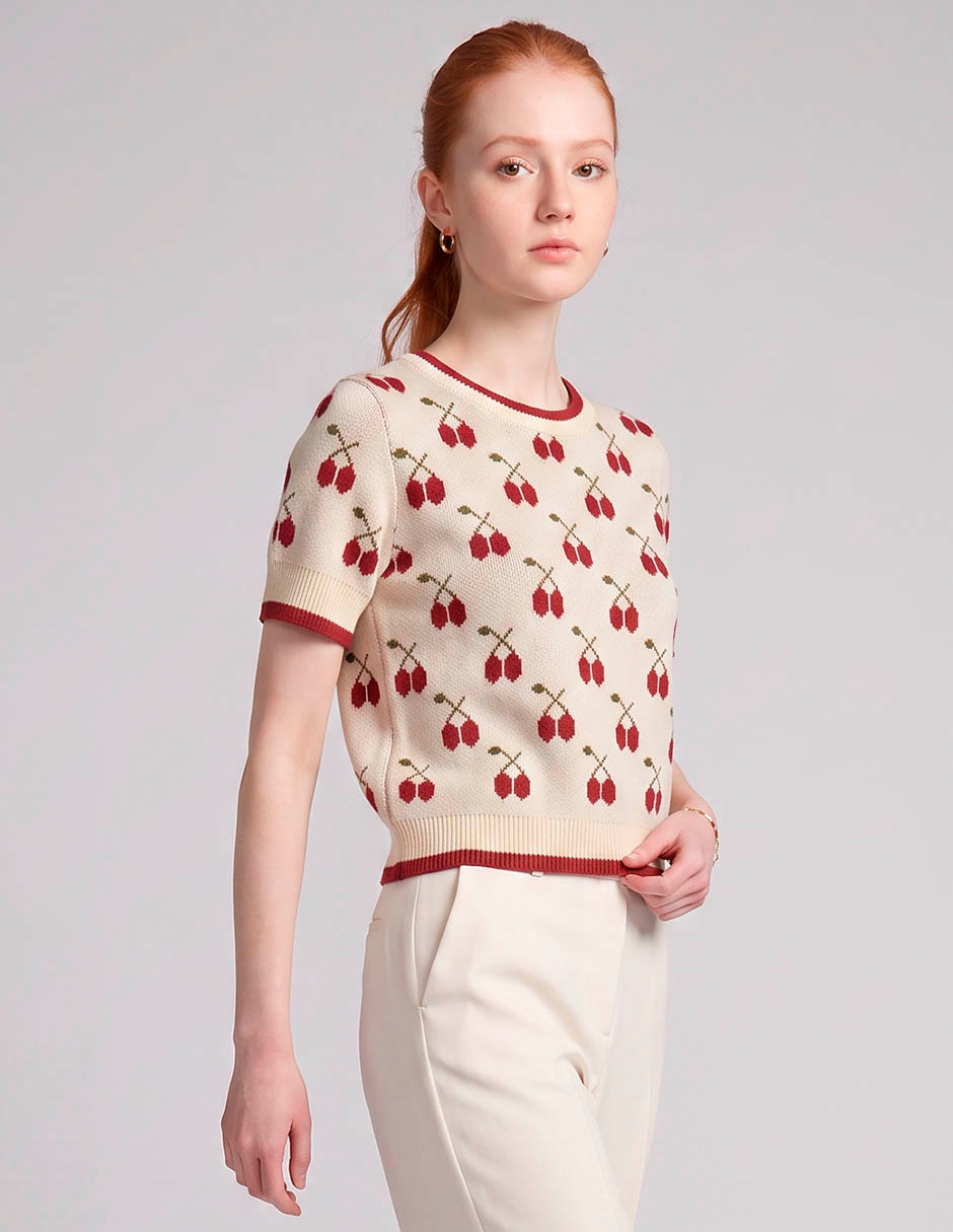 Top cuello redondo Top cuello redondo