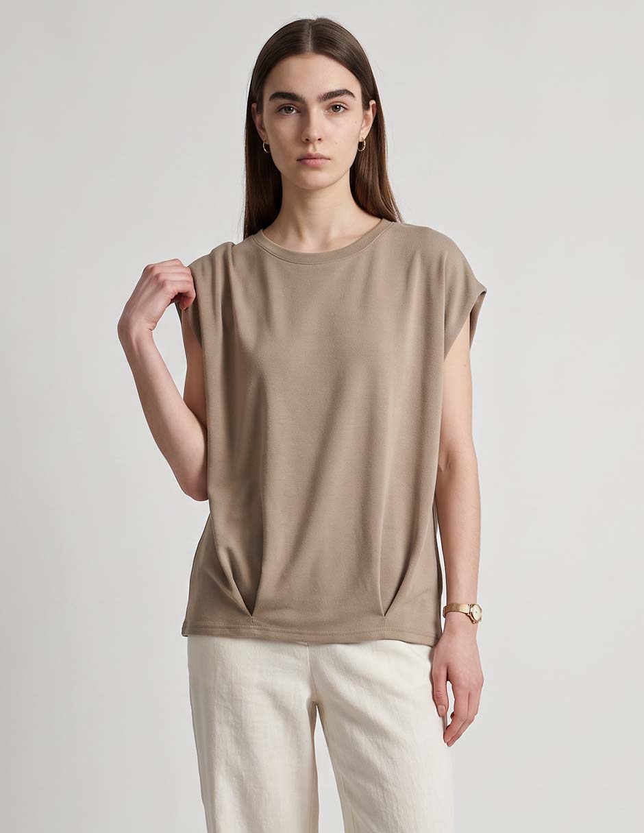 Blusa junior sin manga para mujer 1
