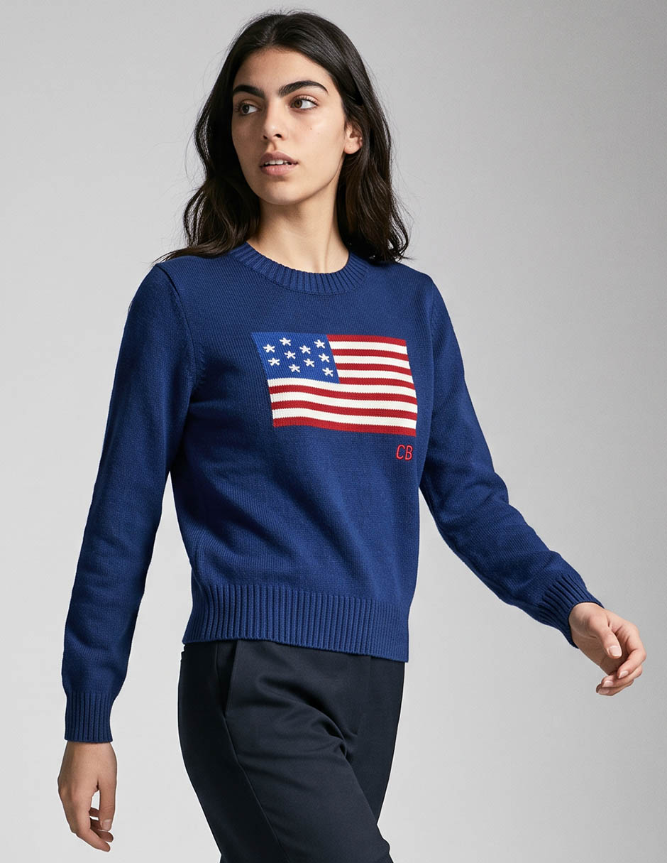 Suéter cuello redondo para mujer Suéter cuello redondo para mujer