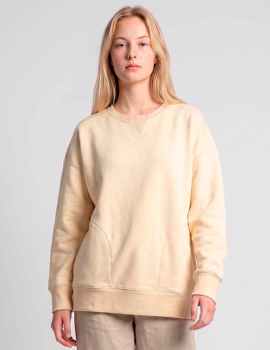 Sudadera con bolsillo simulado Junior para mujer 1