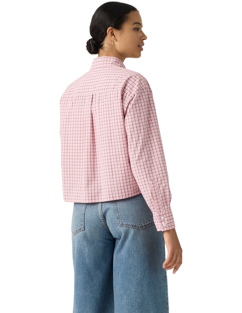 Blusa camisera manga larga para mujer 2