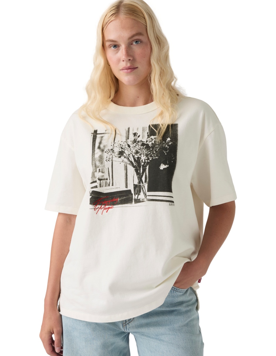 Playera manga Corta SIN COLECCIO O FAMILIA cuello Redondo para mujer 4