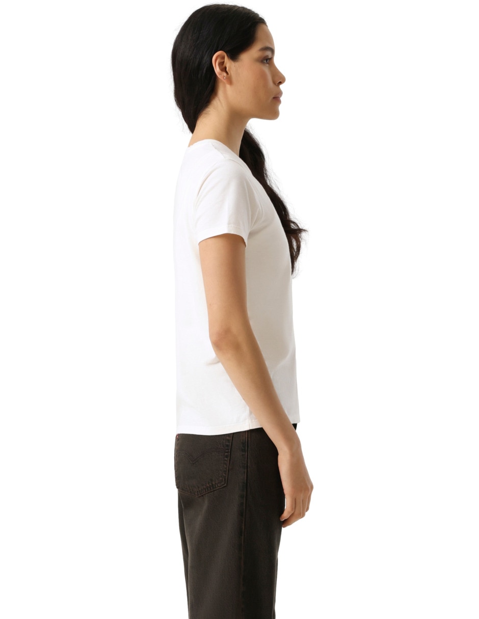 Playera manga corta cuello redondo para mujer 2