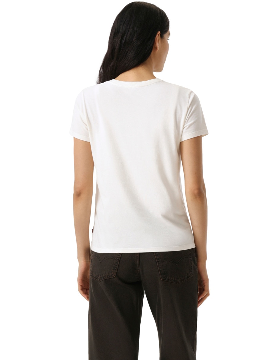 Playera manga corta cuello redondo para mujer 3