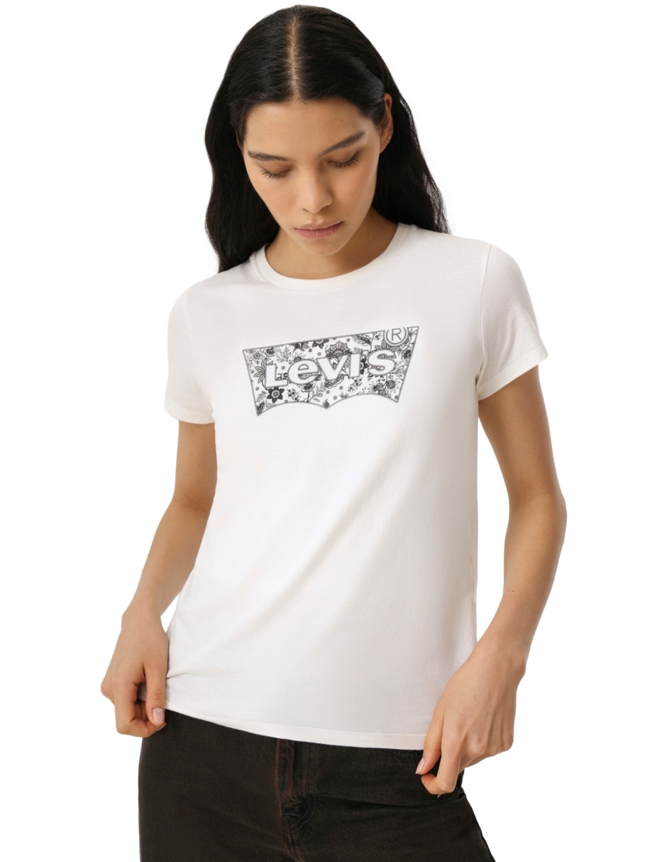 Playera manga corta cuello redondo para mujer 5