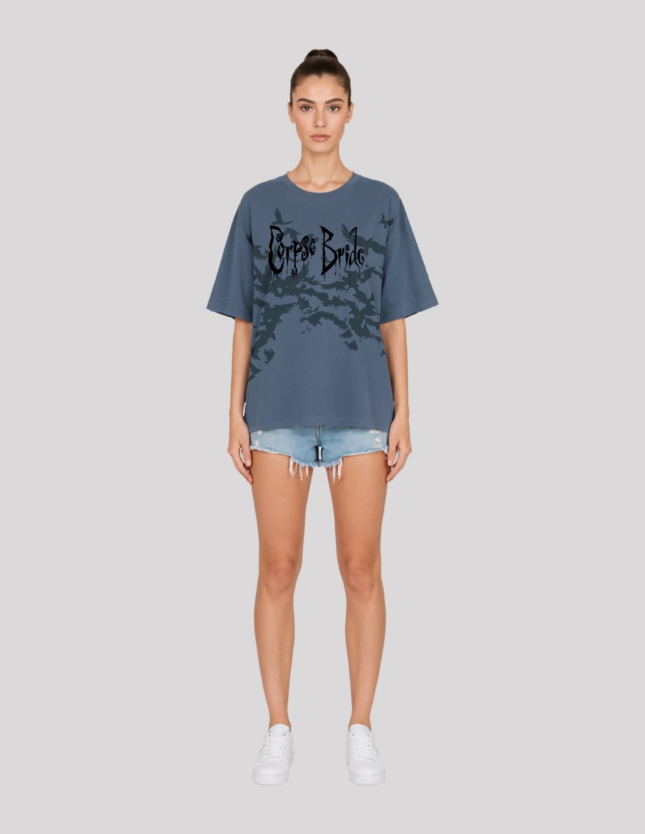 Playera manga corta cuello redondo mujer 4