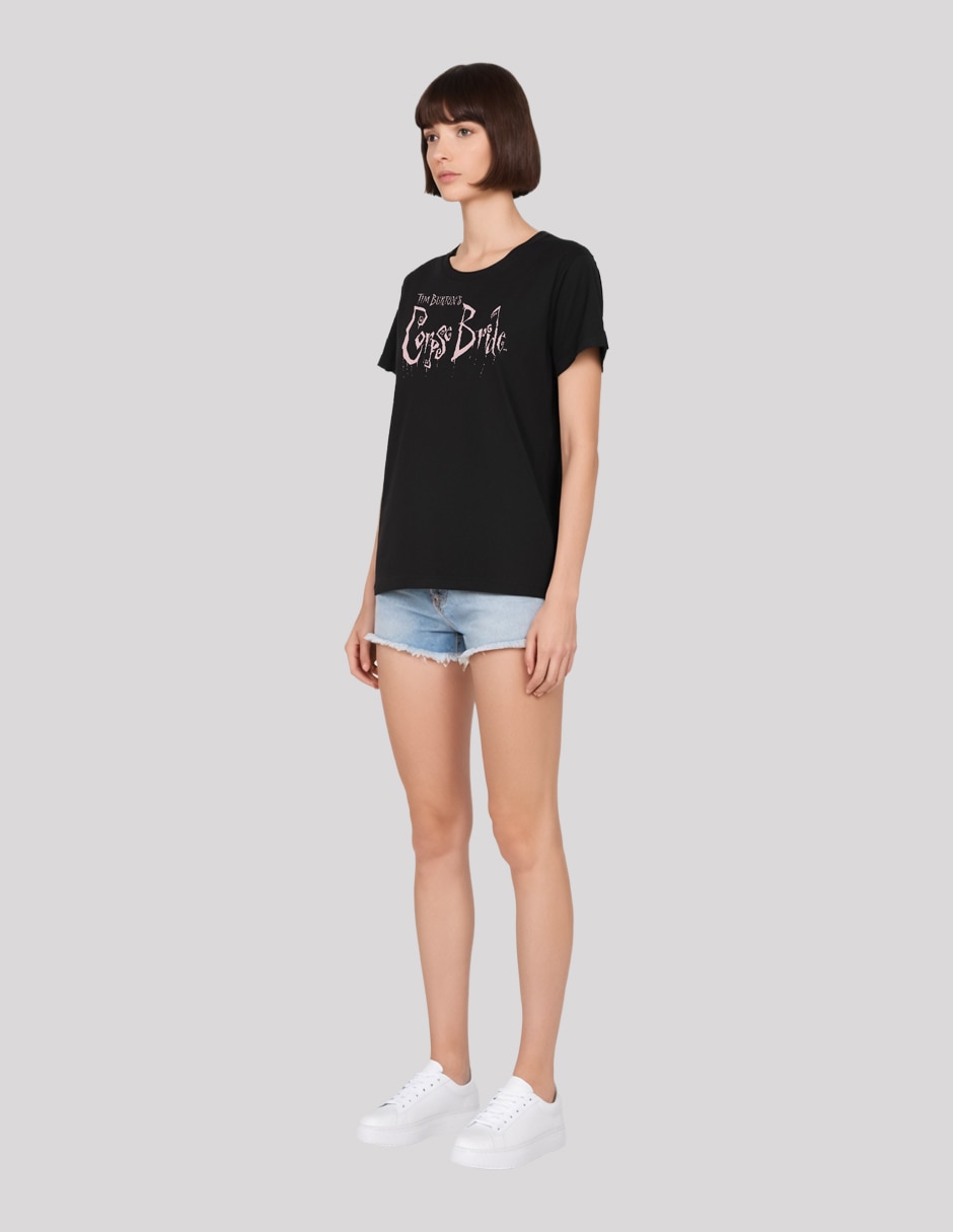 Playera manga corta cuello redondo mujer 2