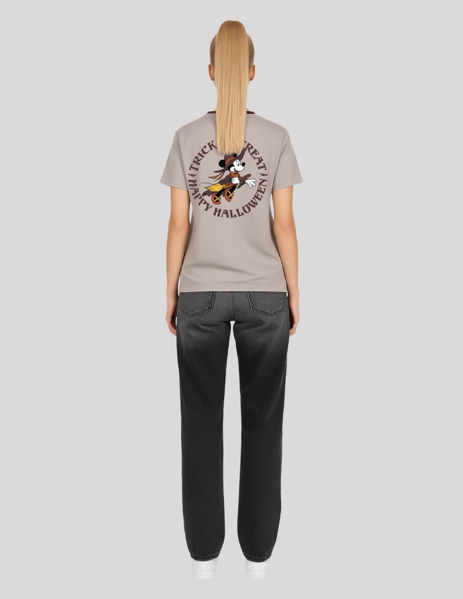 Playera manga corta cuello redondo mujer 4