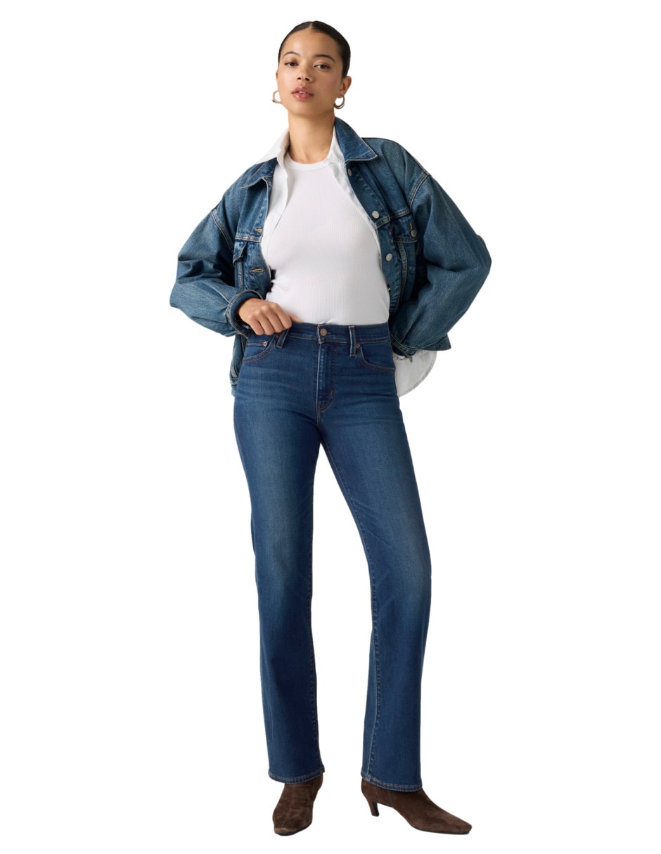Jeans regular relajado cintura 723 para mujer 4
