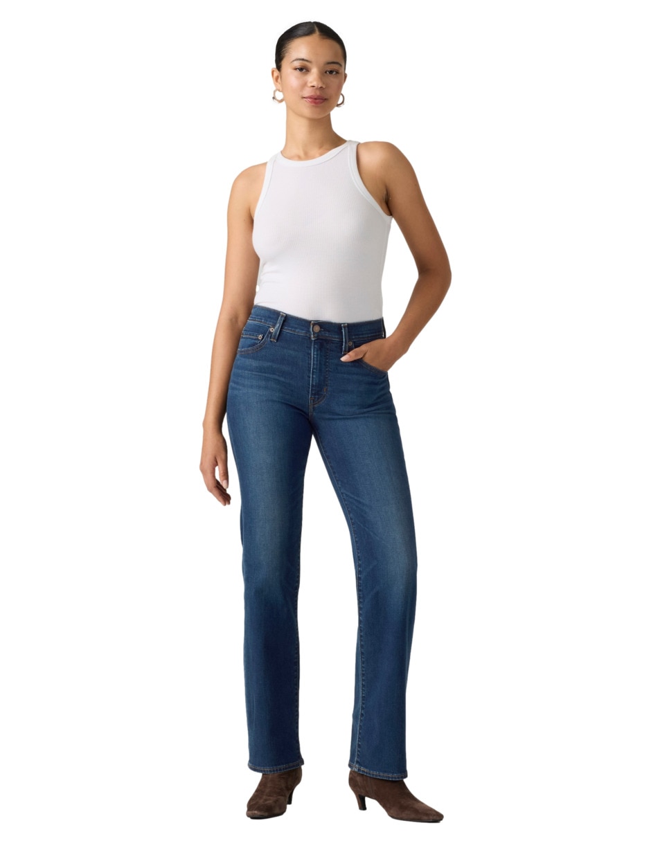 Jeans regular relajado cintura 723 para mujer 5