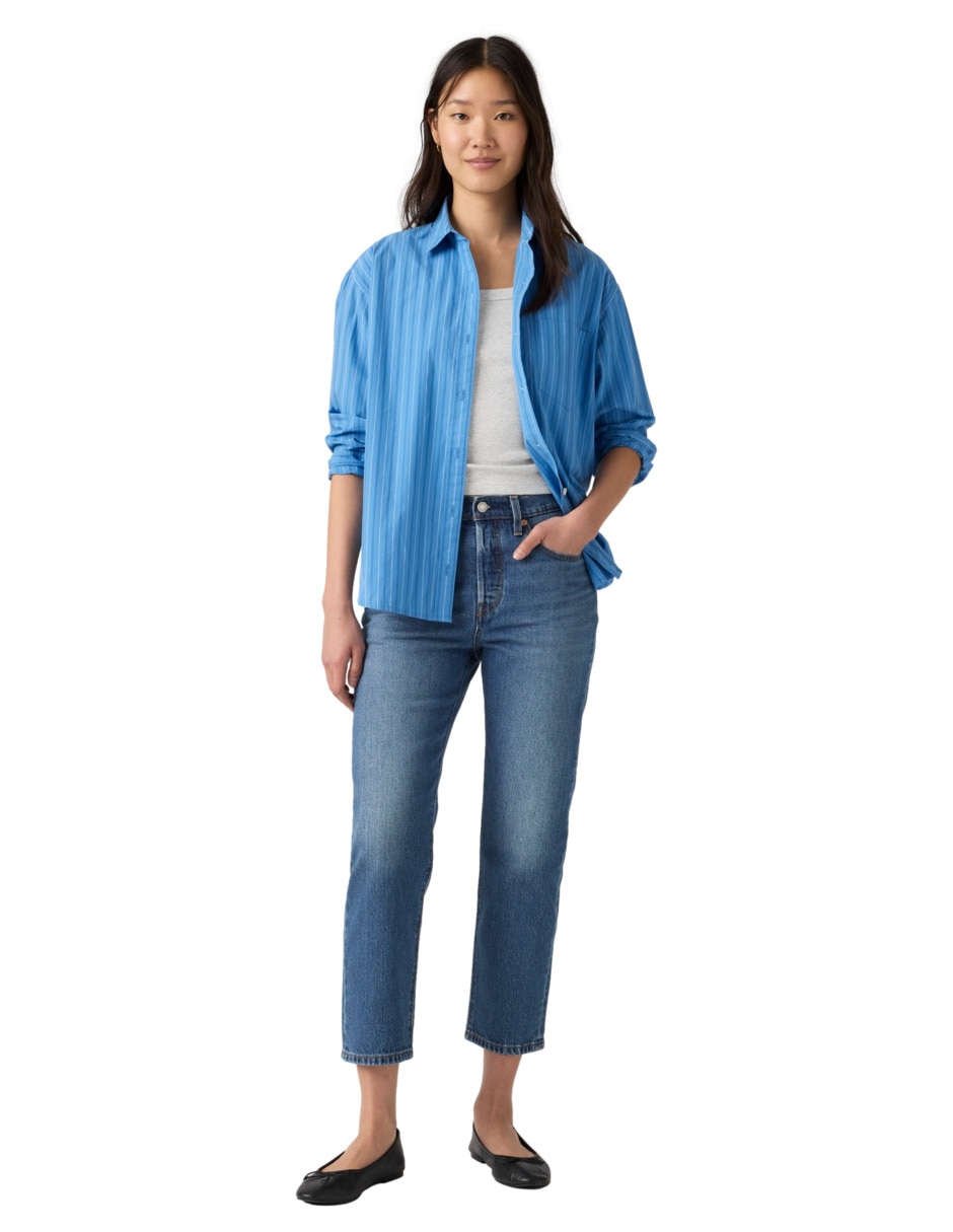 Jeans regular relajado cintura 501 para mujer 4