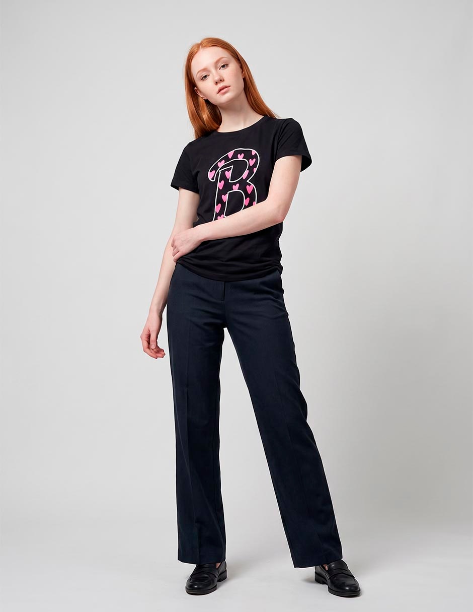 Playera manga corta barbie cuello redondo para mujer Playera manga corta barbie cuello redondo para mujer