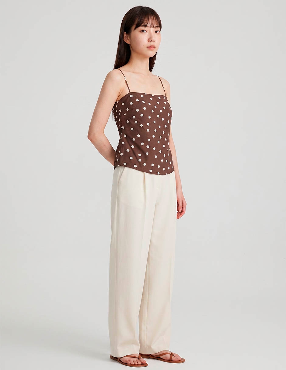 Top escote medio tirante ajustable