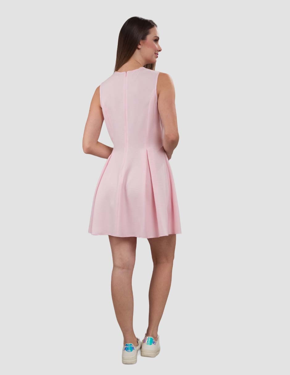 Vestido arriba rodilla casual para mujer 3