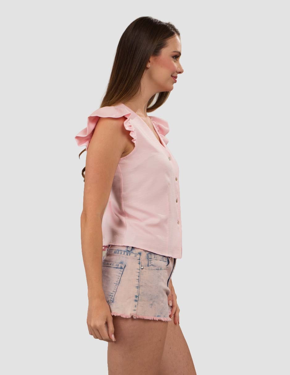 Blusa sin manga para mujer 2