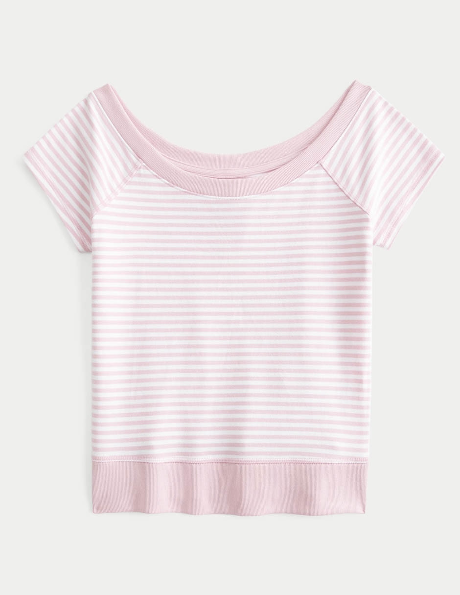 Playera manga corta cuello redondo para mujer Playera manga corta cuello redondo para mujer