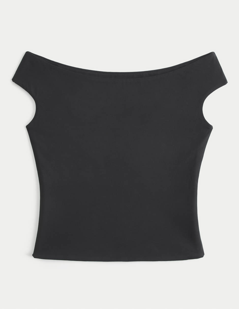 Playera manga corta cuello con escote para mujer Playera manga corta cuello con escote para mujer