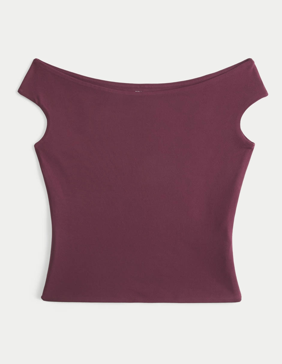 Playera manga corta cuello con escote para mujer Playera manga corta cuello con escote para mujer