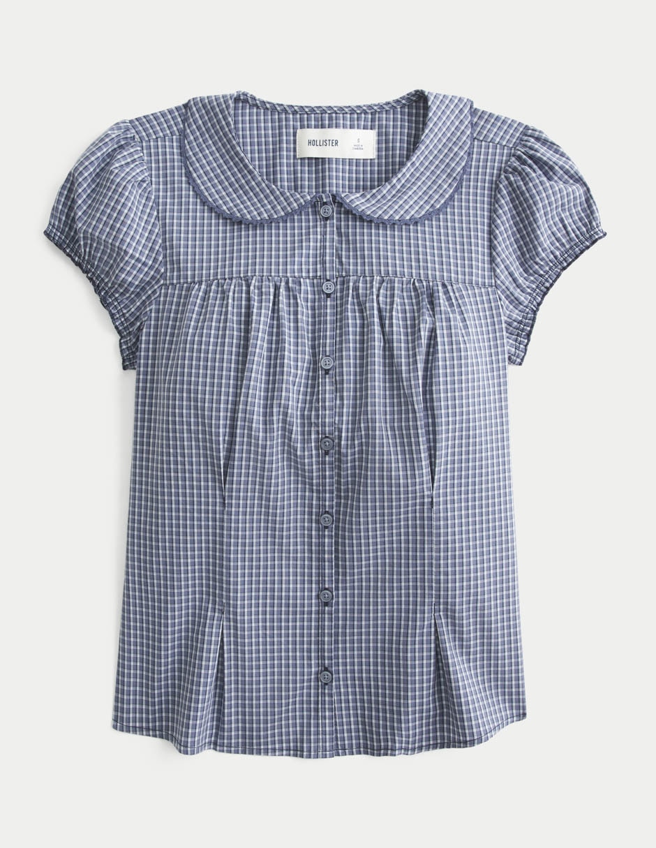 Blusa manga corta para mujer