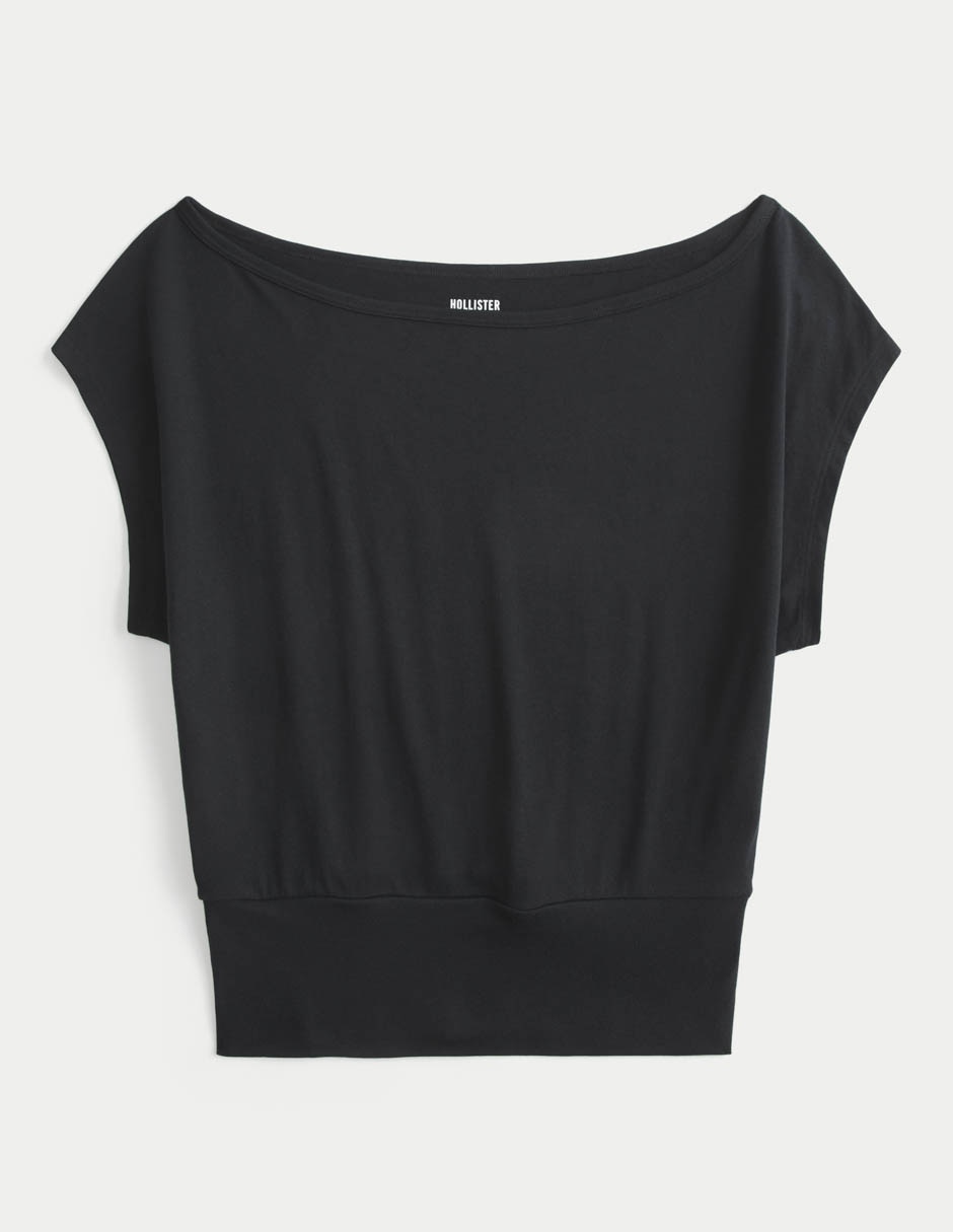 Playera manga corta cuello ojal para mujer Playera manga corta cuello ojal para mujer