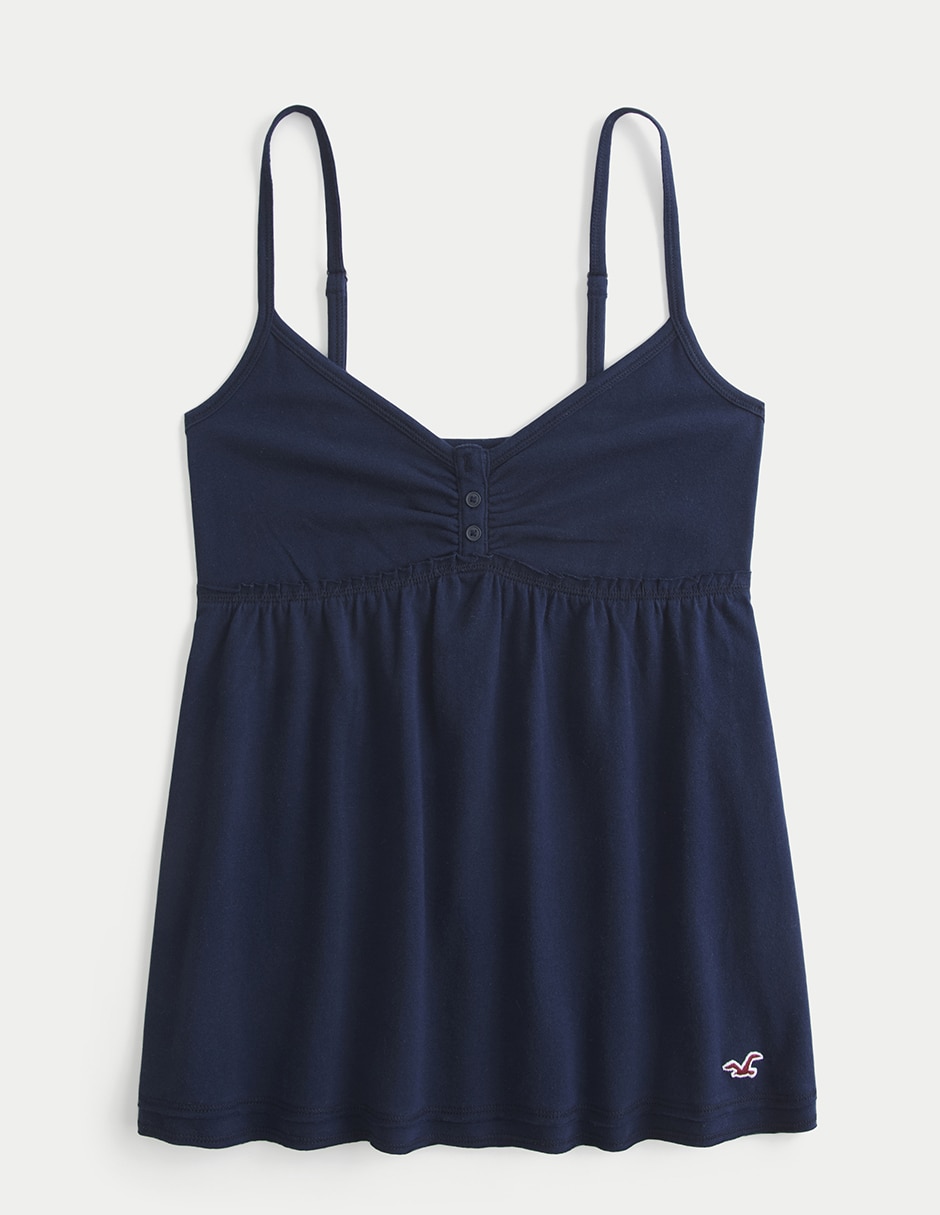 Playera sin manga cuello con escote para mujer Playera sin manga cuello con escote para mujer