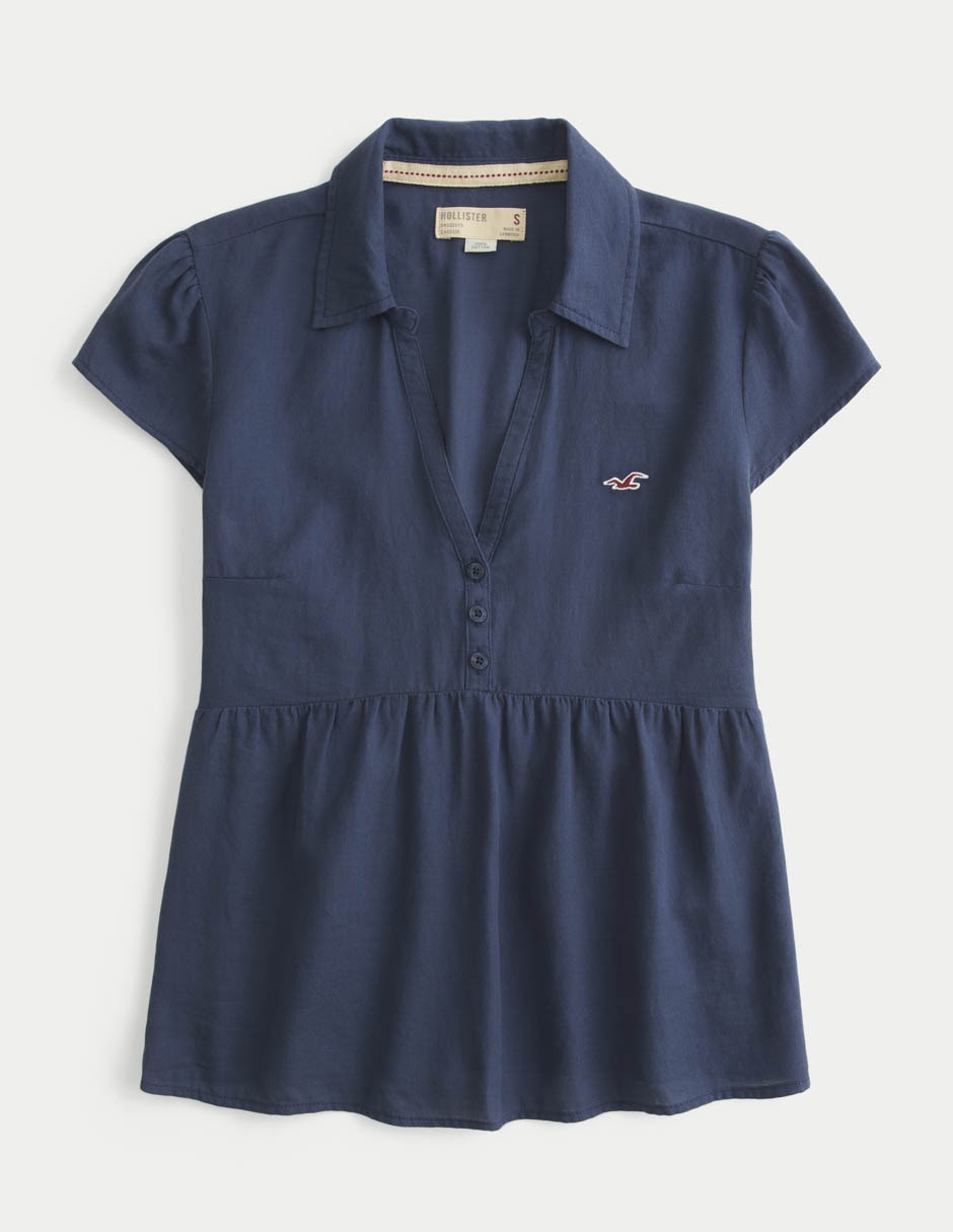 Blusa manga corta para mujer