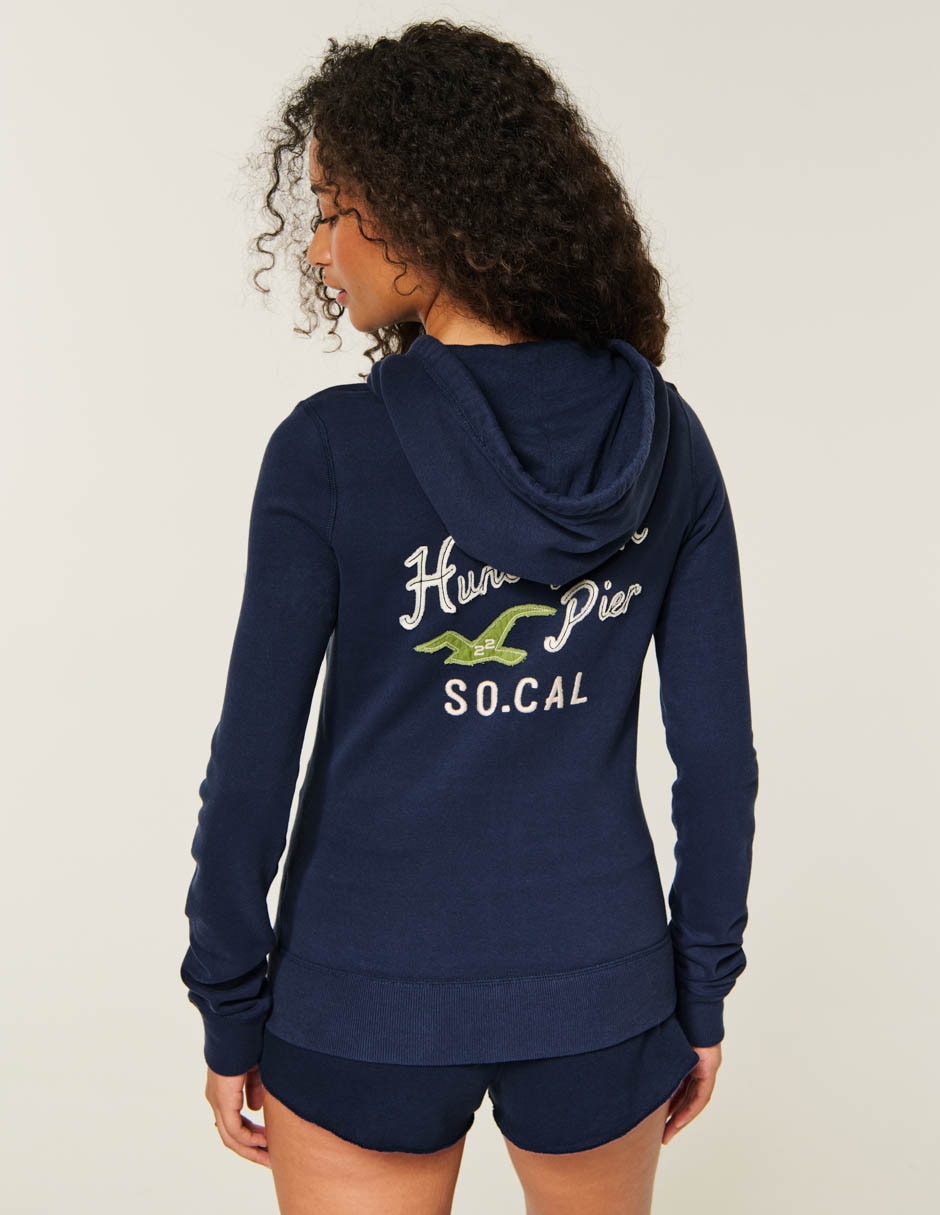 Sudadera con capucha y bolsa para mujer 4