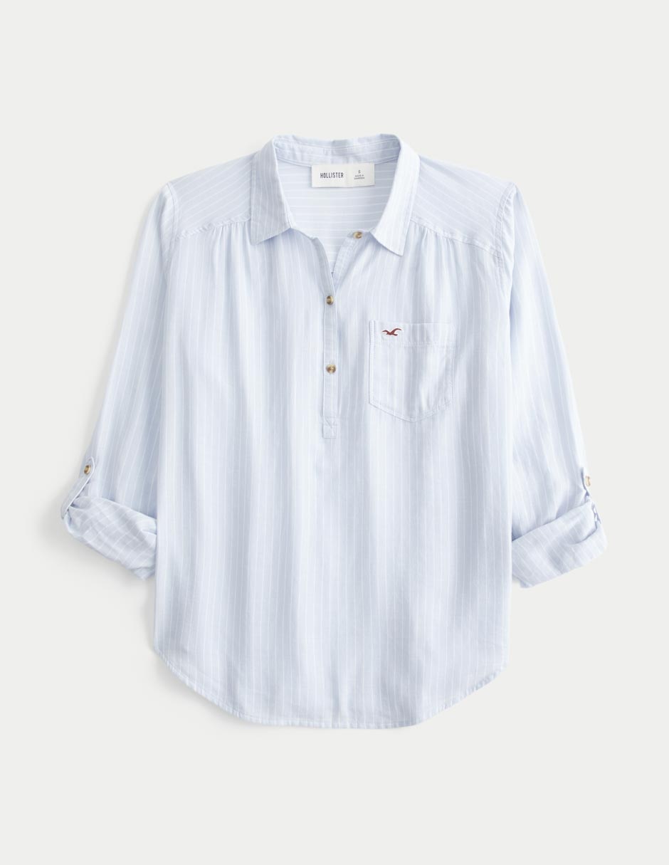 Blusa manga larga para mujer