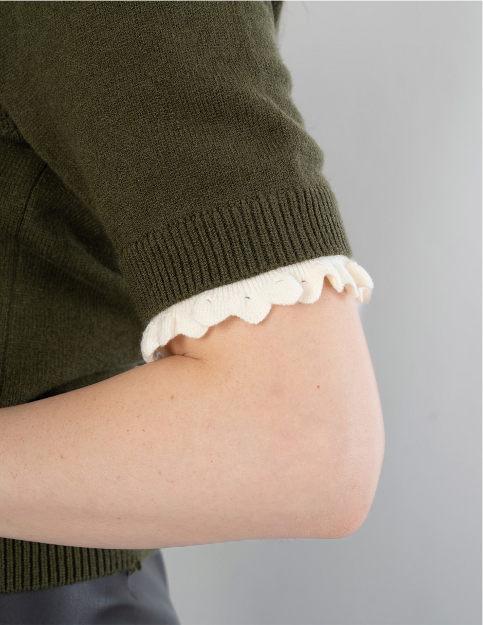 Suéter cuello alto para mujer 4