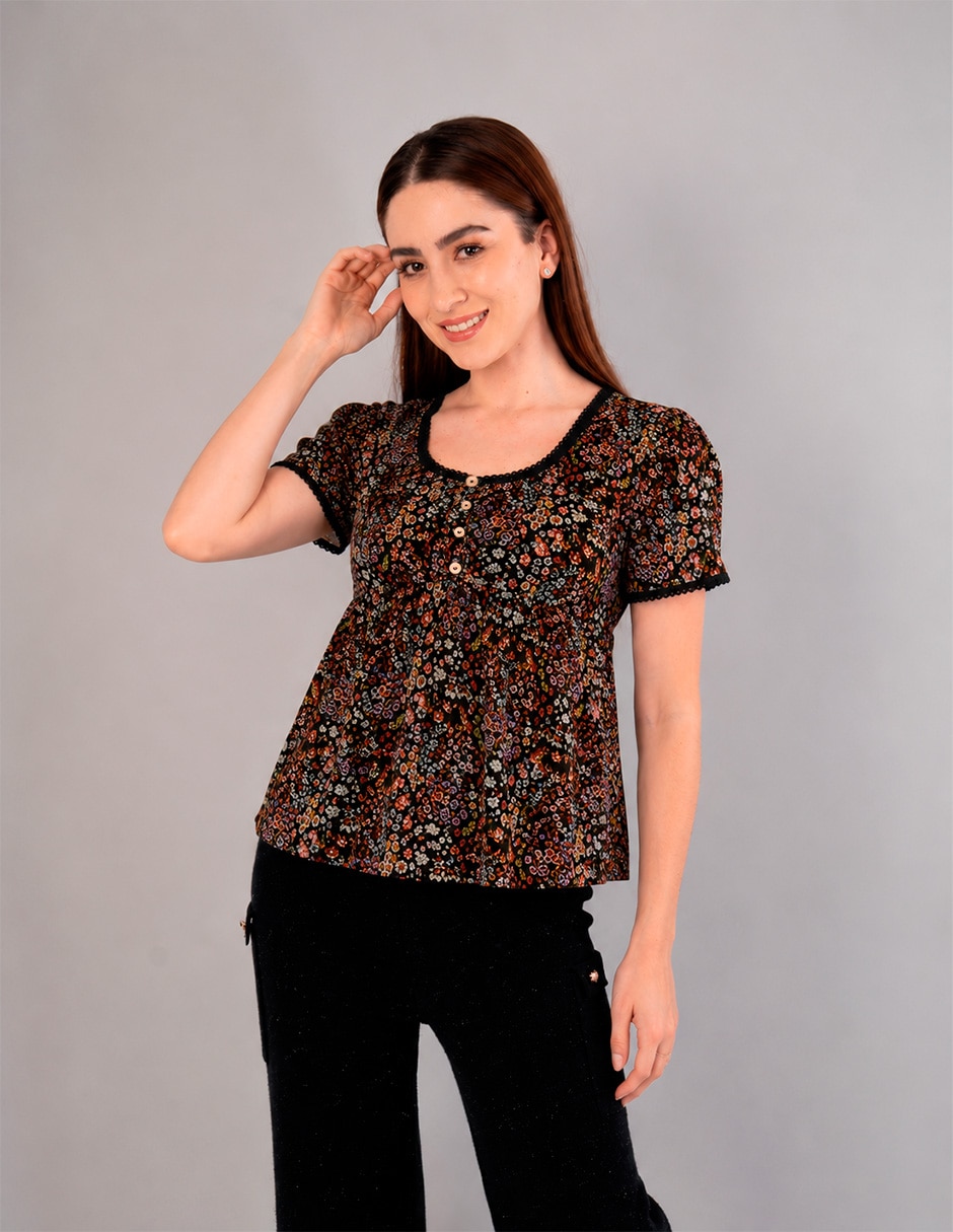 Blusa manga corta para mujer Blusa manga corta para mujer