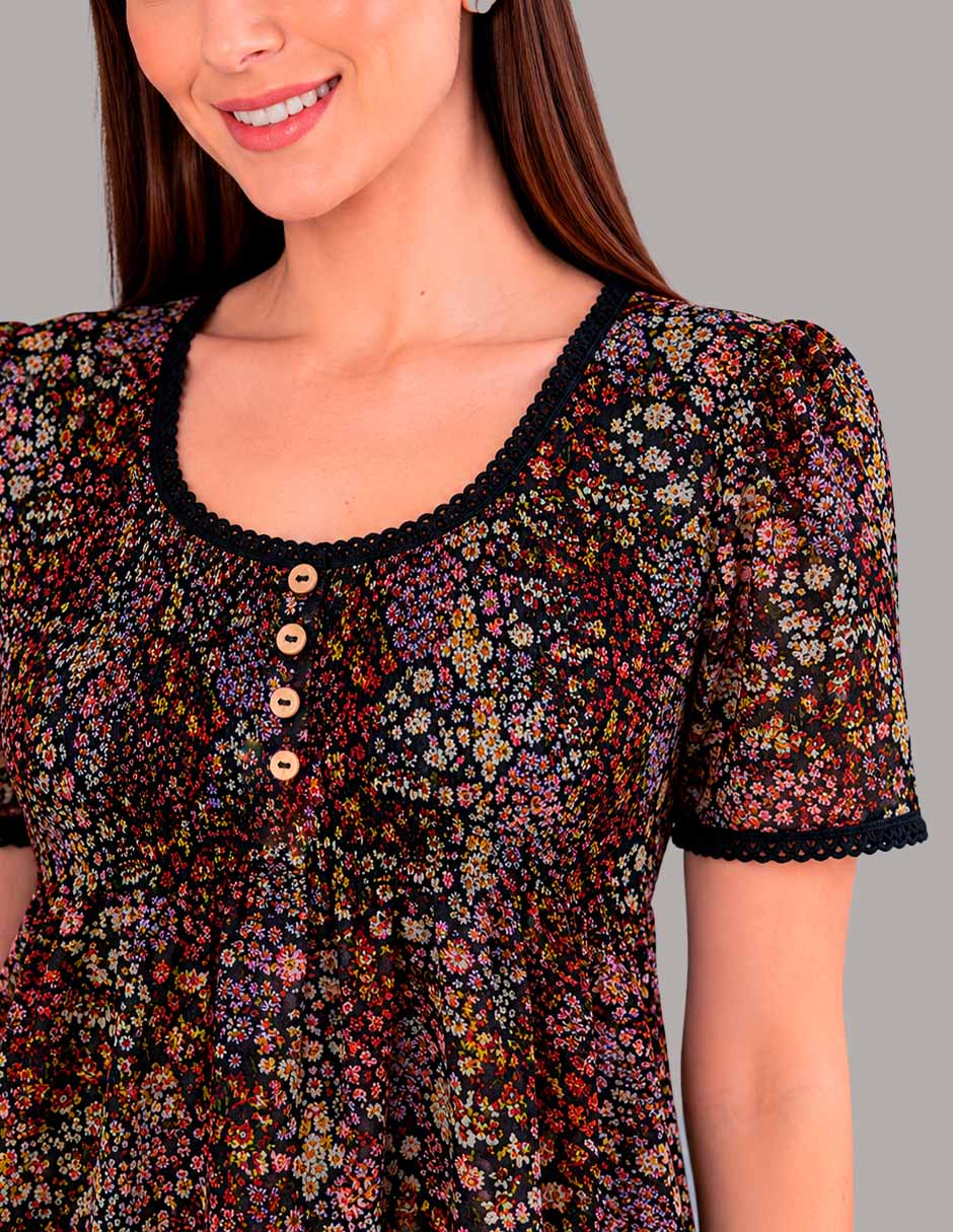 Blusa manga corta para mujer 2