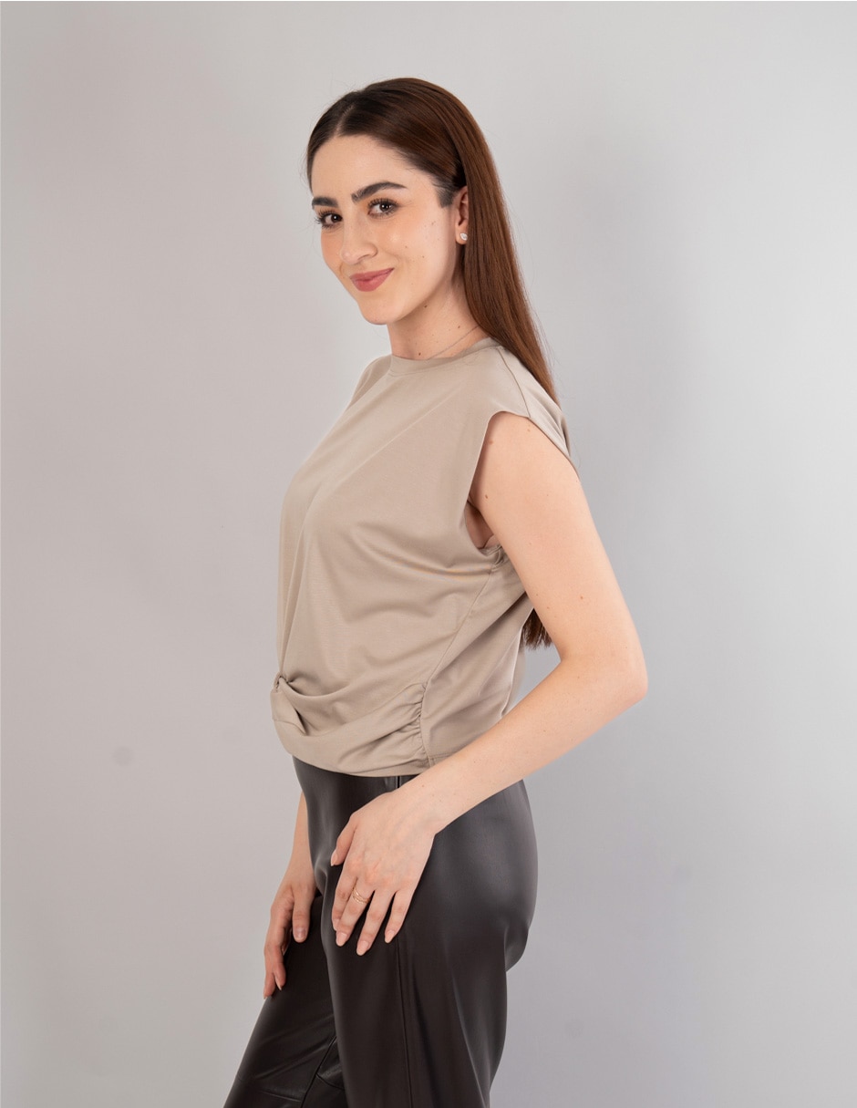 Blusa manga sin manga para mujer 4