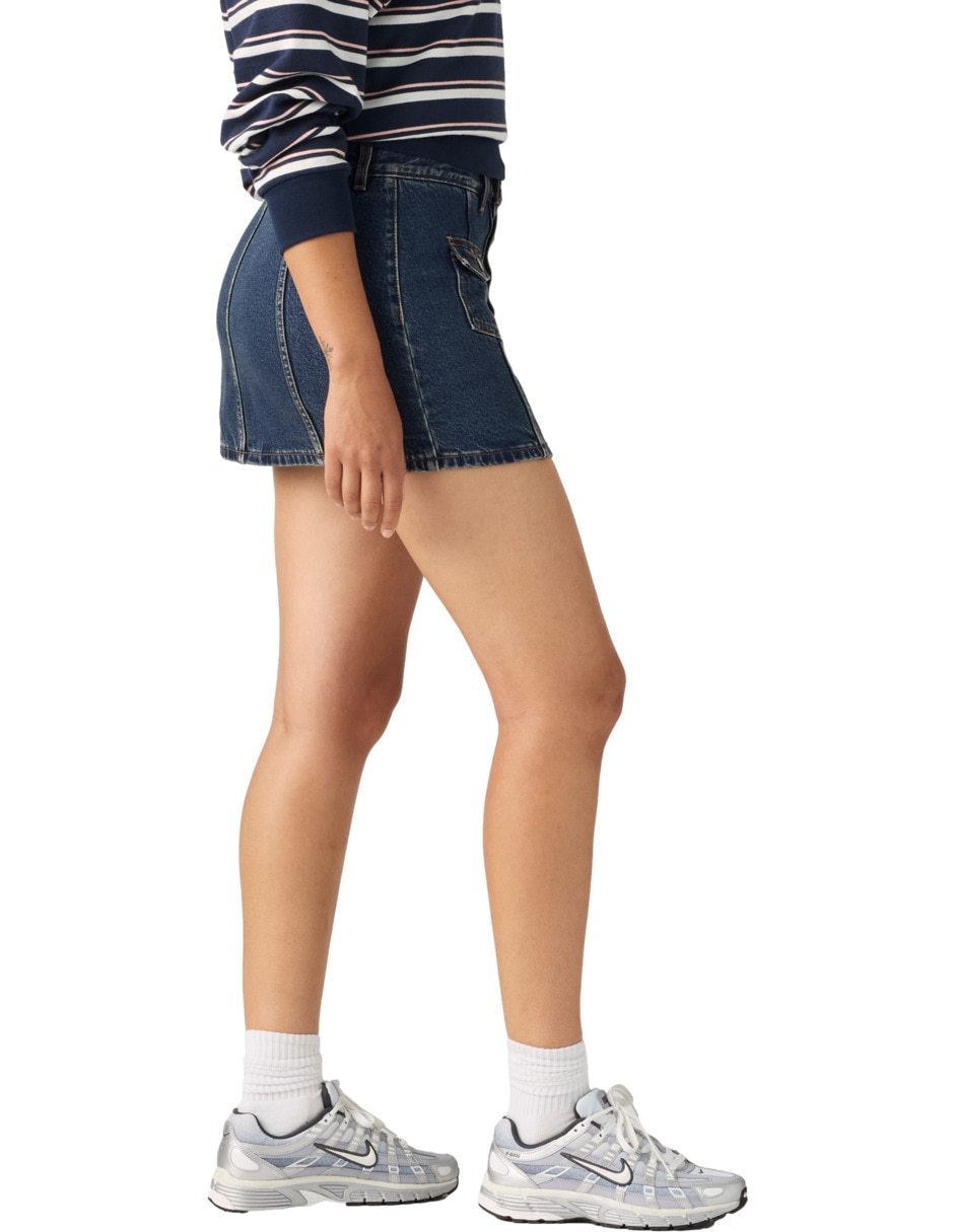 Falda/Falda short/Falda pantalón Corto de Algodón a la (si aplica) Cintura 2