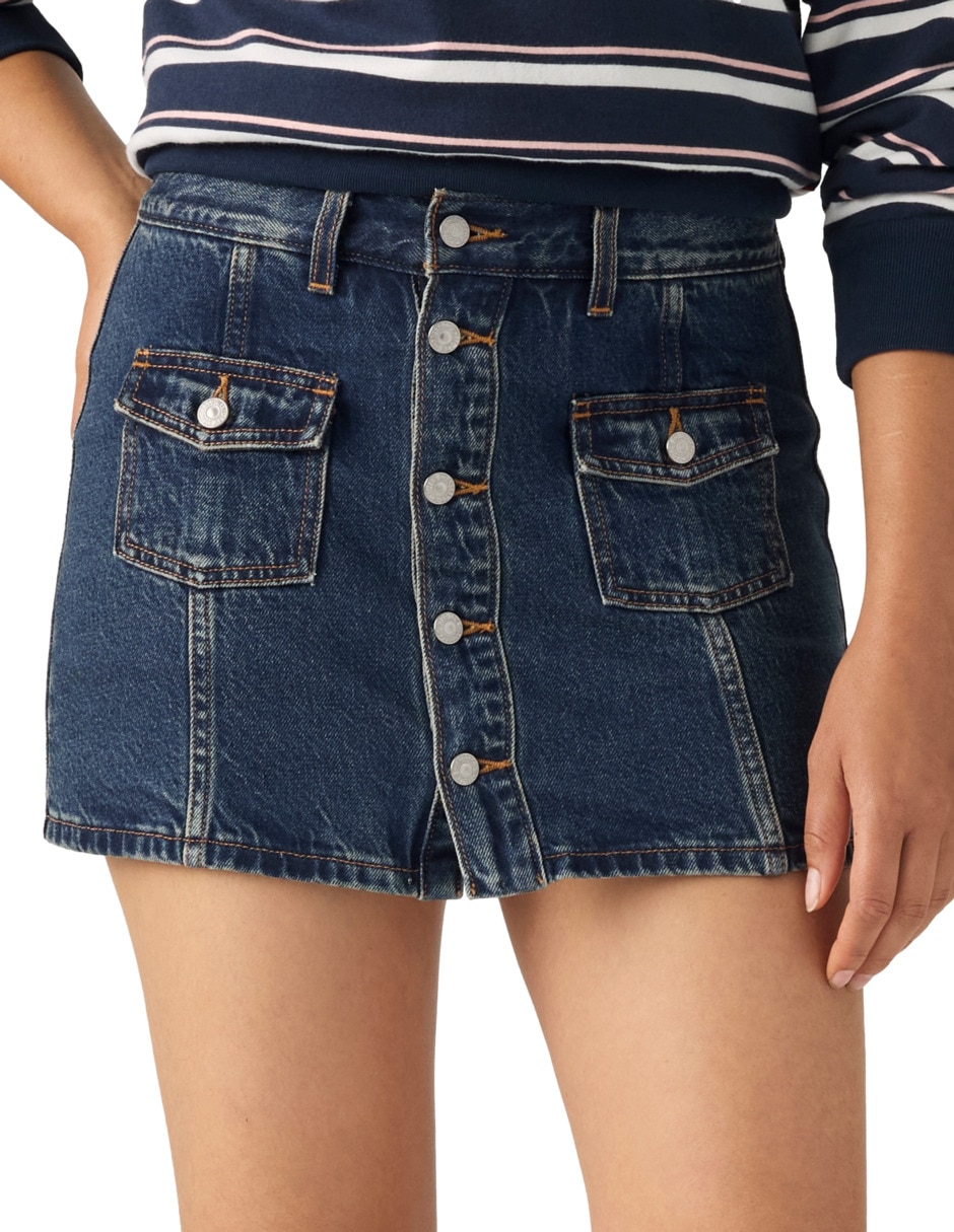 Falda/Falda short/Falda pantalón Corto de Algodón a la (si aplica) Cintura 4