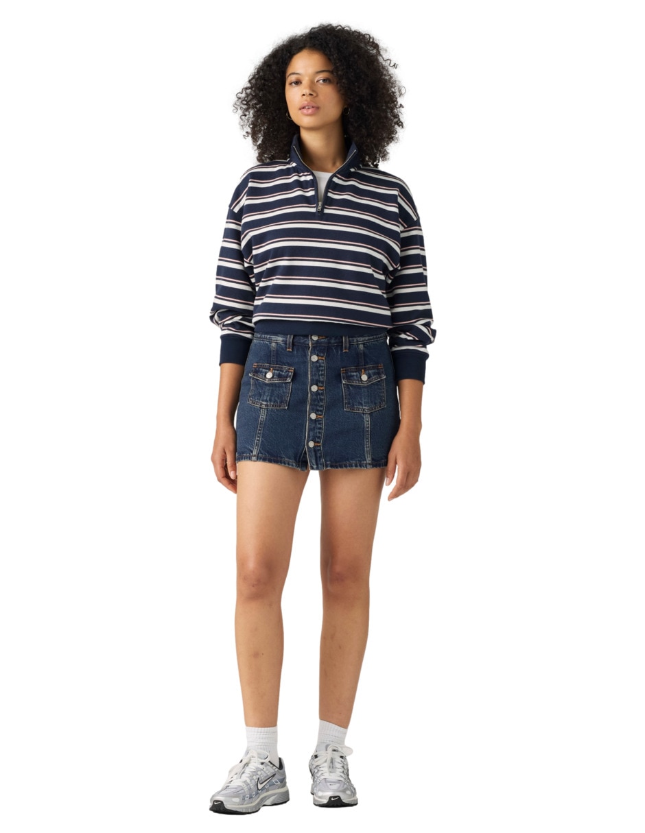Falda/Falda short/Falda pantalón Corto de Algodón a la (si aplica) Cintura 5