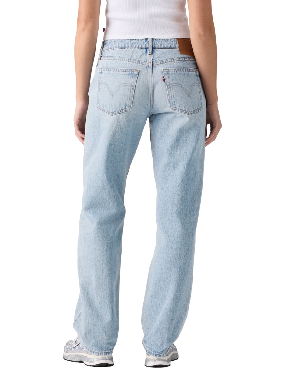 jeans straight cintura para mujer 3
