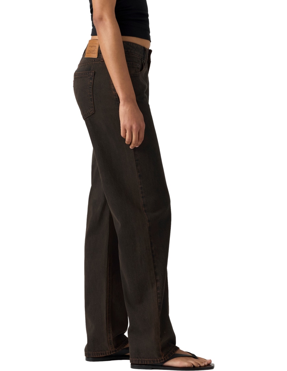 jeans straight cintura para mujer 2