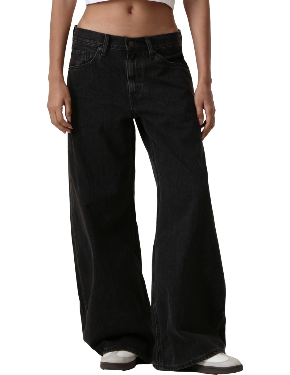 jeans wide leg a lacintura para mujer jeans wide leg a lacintura para mujer
