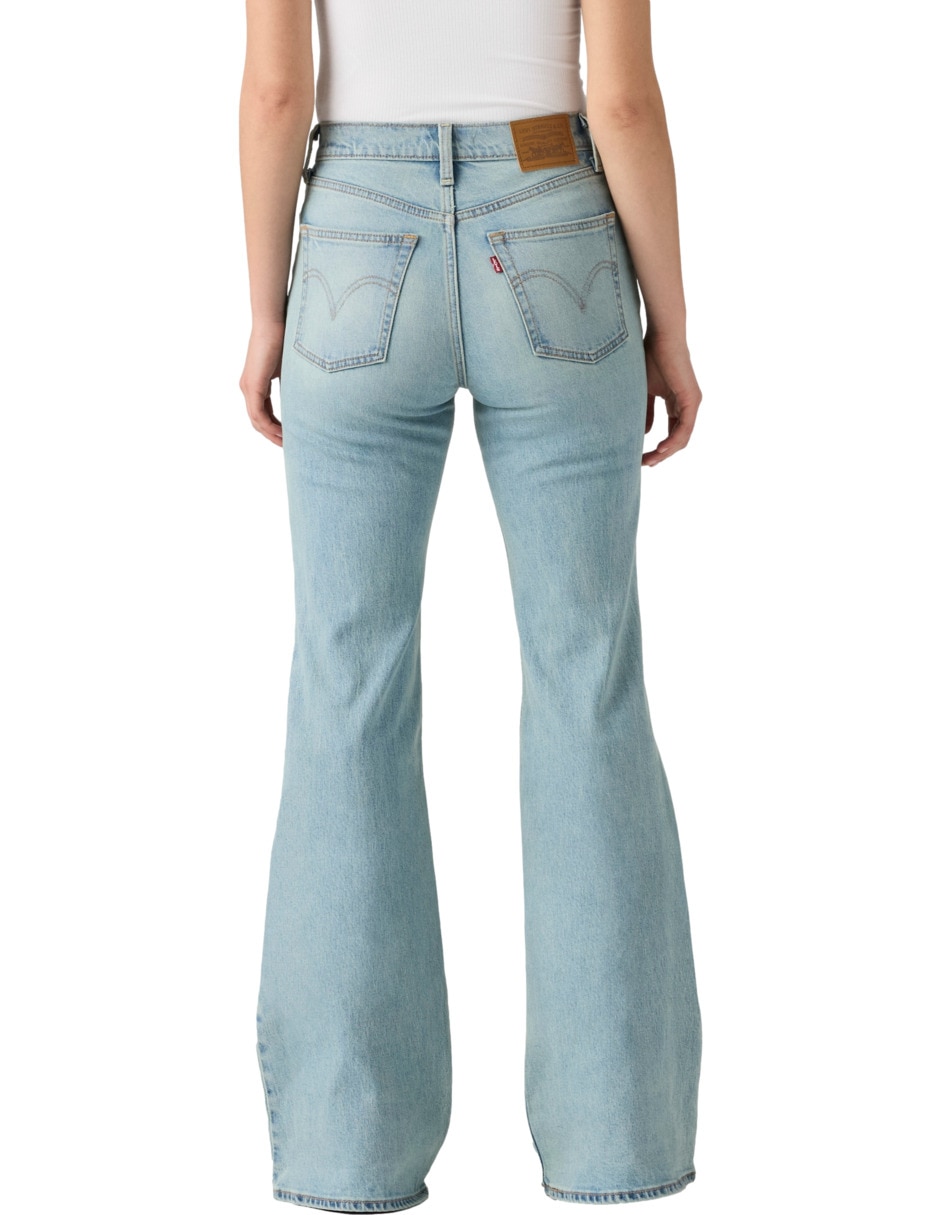 jeans flare cintura para mujer 3