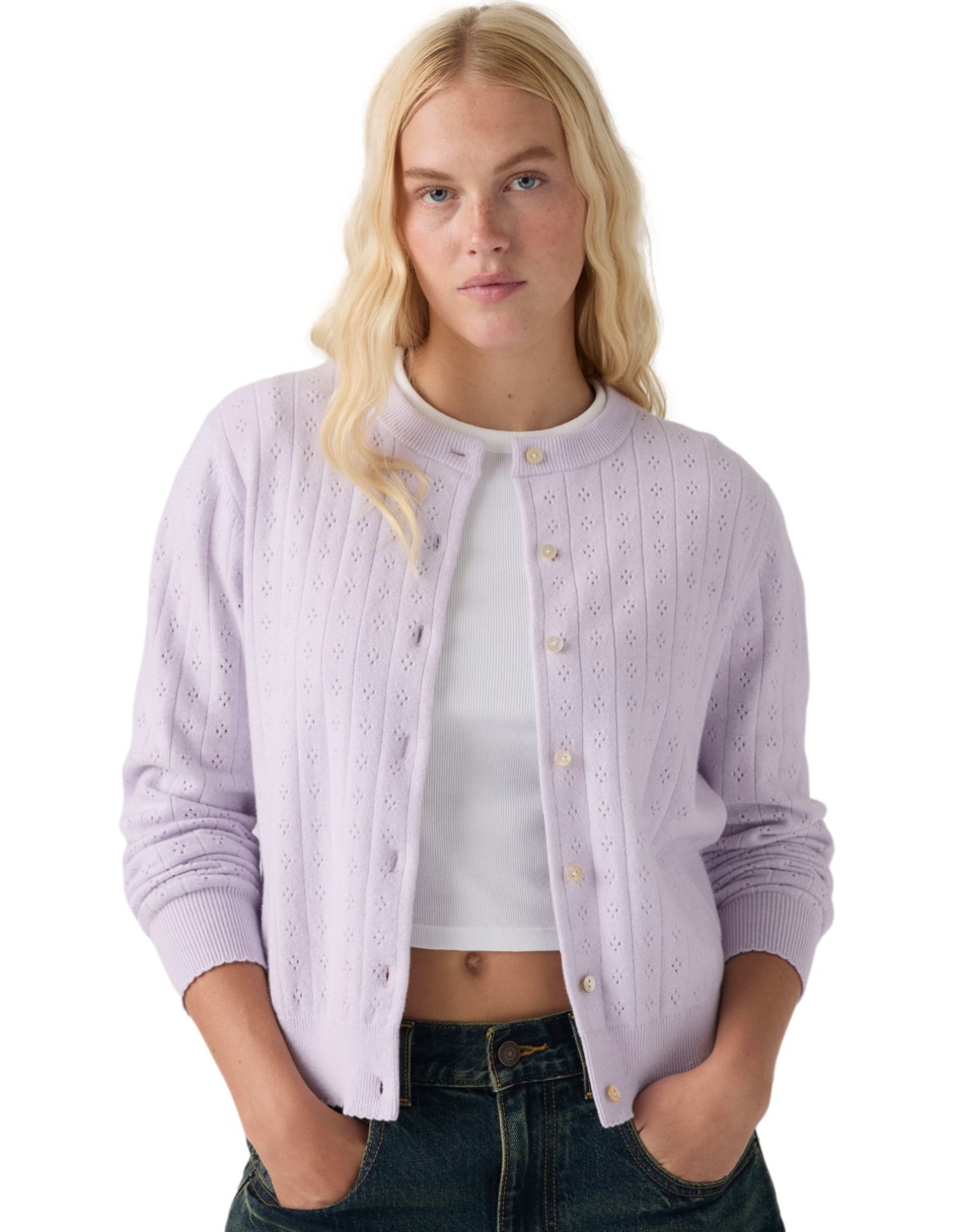 Suéter cuello redondo para mujer 3